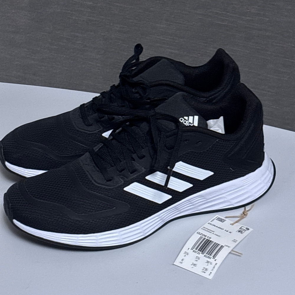 Adidas Running Shoes 6 Black White Duramo 10 K Sneakers Classic Athletic